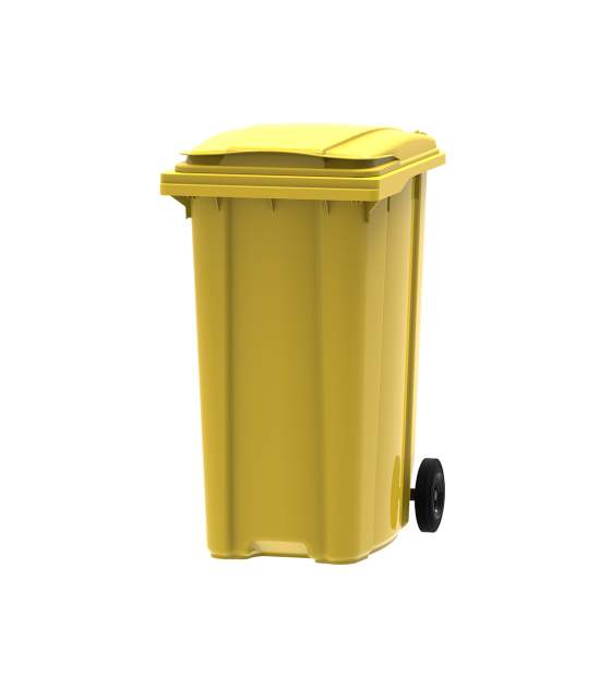 Container din plastic 360 litri galben AQAS